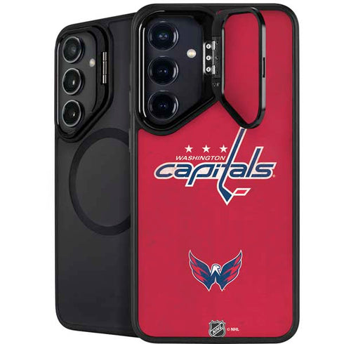 NHL Washington Capitals Distressed Galaxy S24 Plus Kickstand Case